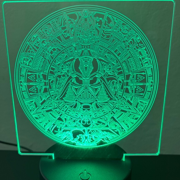 Star Wars Aztec Calendar Style LED Night Light Lamp Colors Changing - Picture 4 of 7